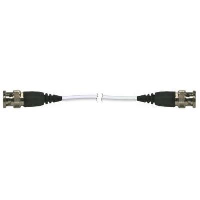 general purpose coaxial cable, white fep jacket, 30-ft, bnc plug to bnc plug