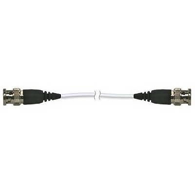 general purpose coaxial cable, white fep jacket, 5-ft, bnc plug to bnc plug