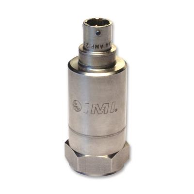 intrinsically-safe, dual output (vibration/temperature) vibration sensor, 4 to 20 ma output, 0 to 1.0 in/sec rms, 10 to 1k hz, top exit, 4-pin bayonet conn